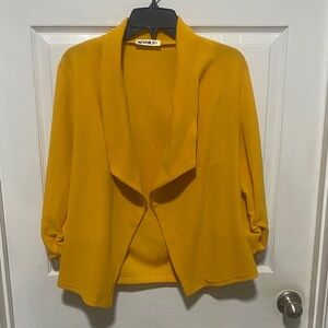 Doublju Women's Yellow Blazer